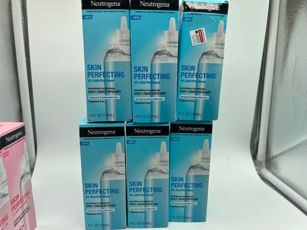 (6) Neutrogena Skin Perfecting Exfoliating Serum brightens smooth AHA/PHA 4oz