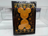 NEW SEALED Bicycle Disney Mickey Mouse print Black and Gold Playing Cards