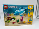 LEGO CREATOR: Dolphin and Turtle 31128 137 Pieces Set Kit COMBINE SHIP
