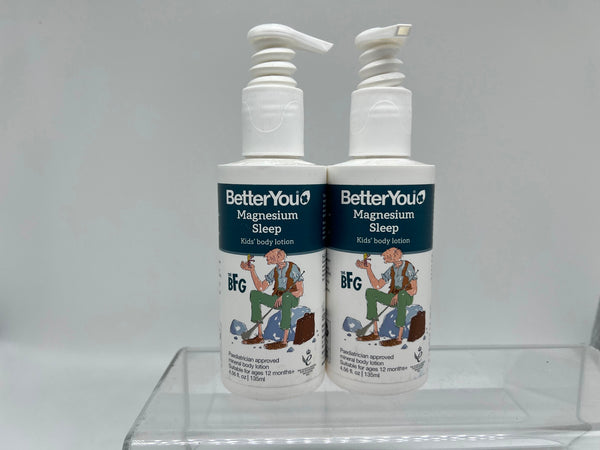 (2) BetterYou Magnesium Sleep Mineral Lotion Junior Supports Restful sleep 135ml